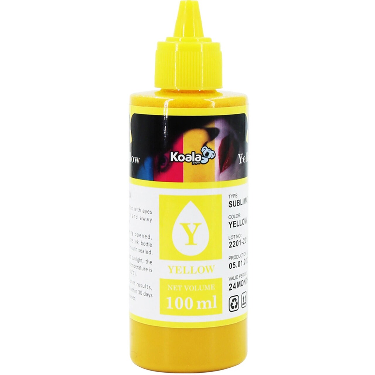 Koala Sublimation Ink Refill Bottle 100ML Yellow for Epson Printers